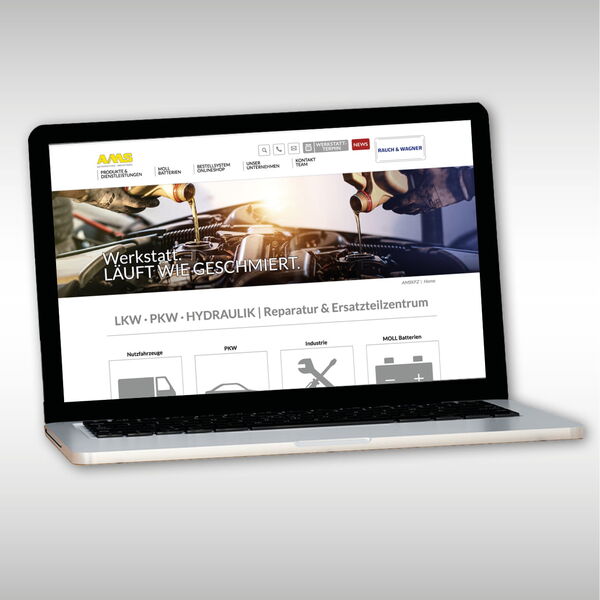 AMS Auto- und Motoren Service – Website-Design