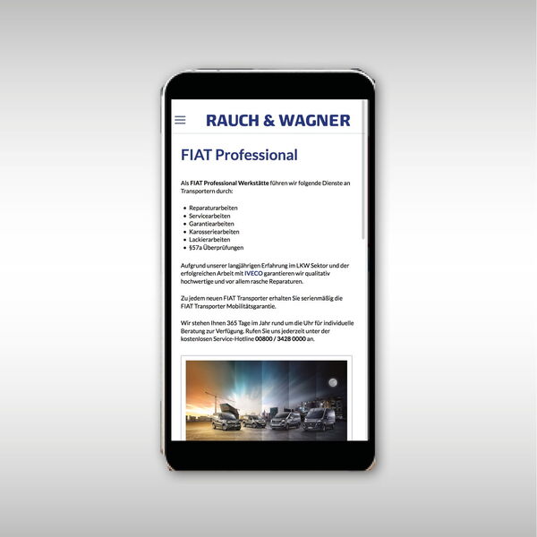 Rauch & Wagner – Website-Design